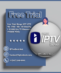 Mega OTT IPTV Free Trial 24h - IPTV Subscription