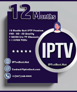 12 Months IPTv Plan Subscription - IPTv Service Provider