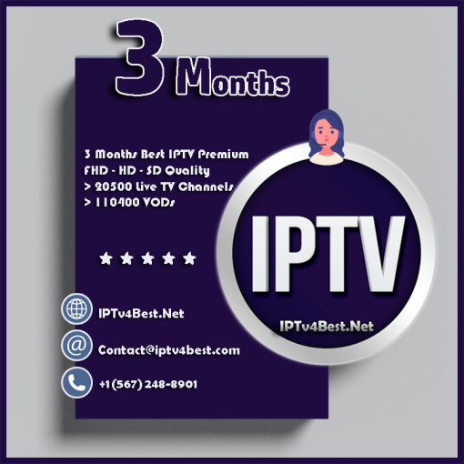 3 Months IPTv Plan Subscription - IPTv Service Provider