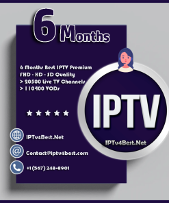 6 Months IPTv Plan Subscription - IPTv Service Provider