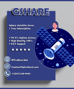 Gshare Satellite Server 1 Year Subscription