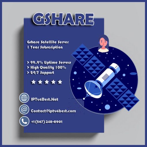 Gshare Satellite Server 1 Year Subscription