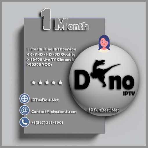 1 Month Dino IPTV Subscription - Best IPTv Service