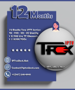 12 Months Trex IPTV Subscription - IPTv Service