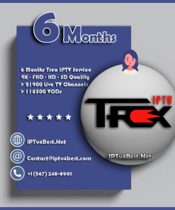 6 Months Trex IPTV Subscription - IPTv Service